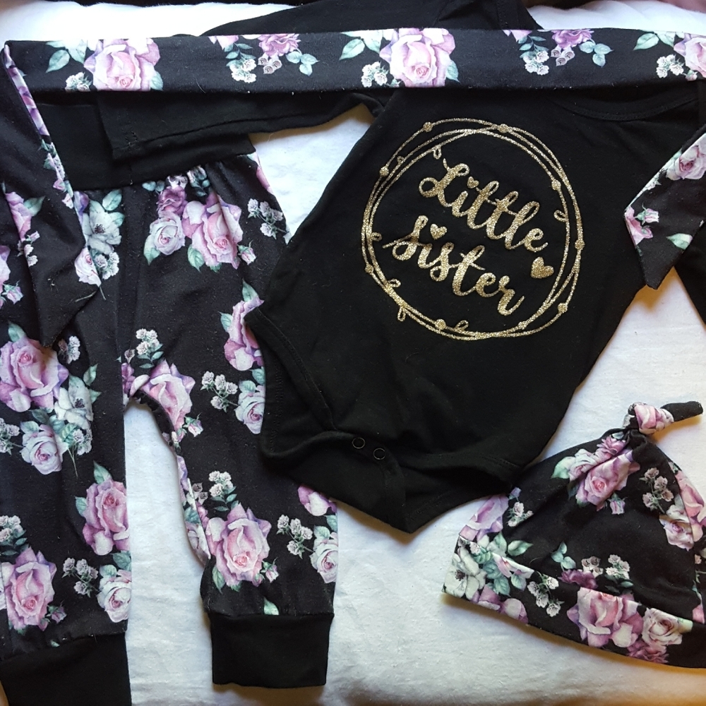 Baby Girl's Outfit (4 piece)